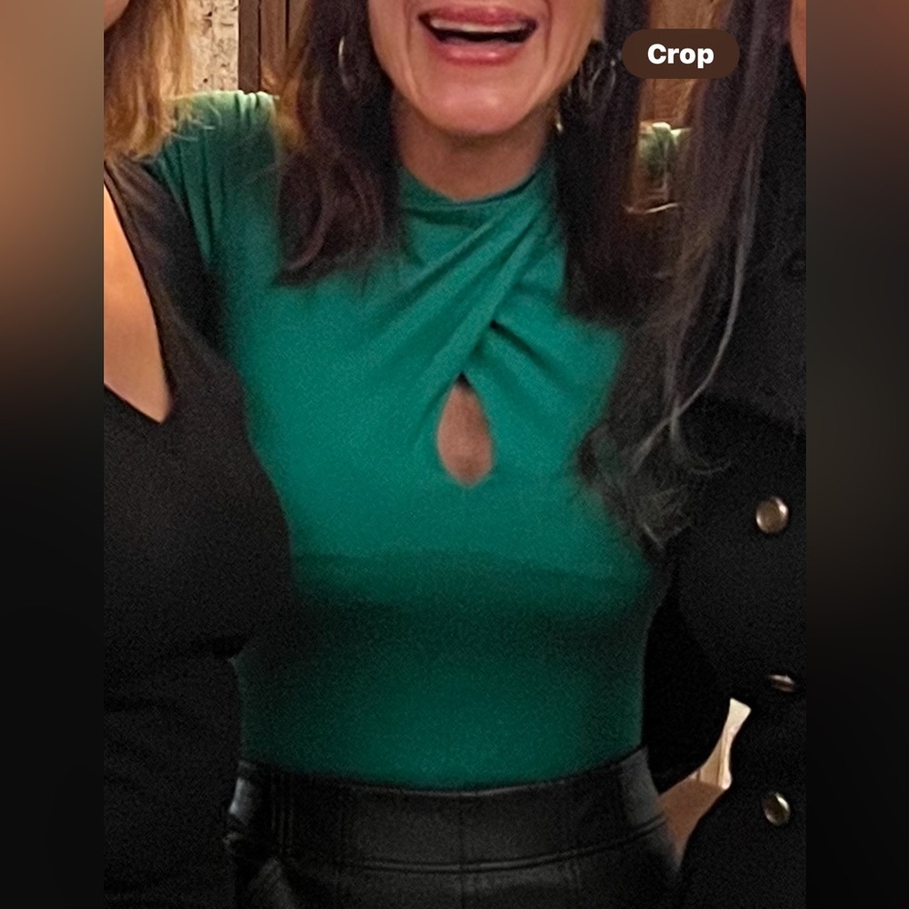 Zara green bodysuit